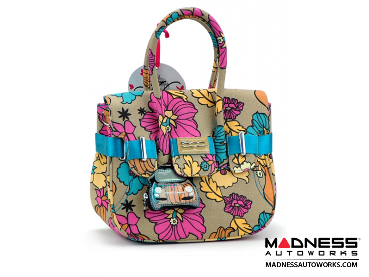 Ladies Handbag - FIAT 500 - Flower Collection - Medium Size